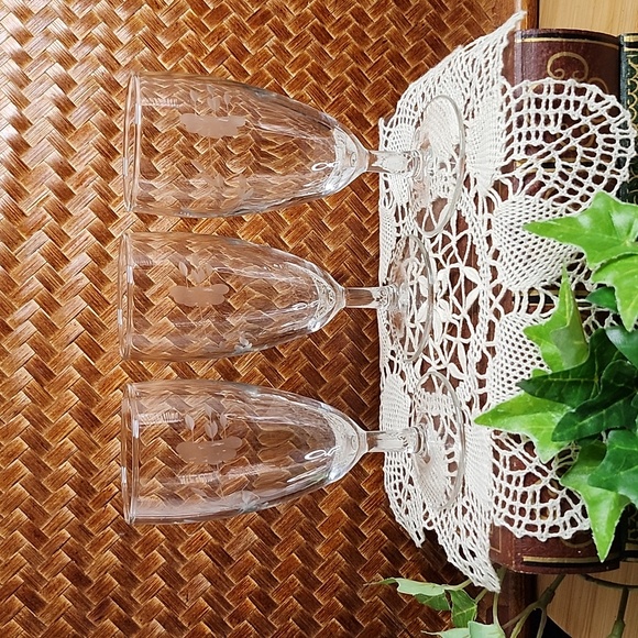 Princess House Dining Vintage 3 Princess House Heritage Stemmed